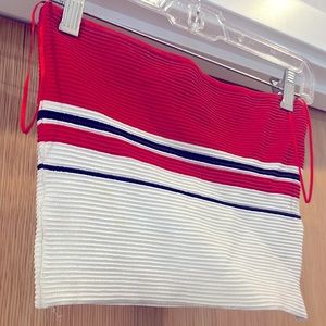 Red white and blue tube top from pacsun, size small